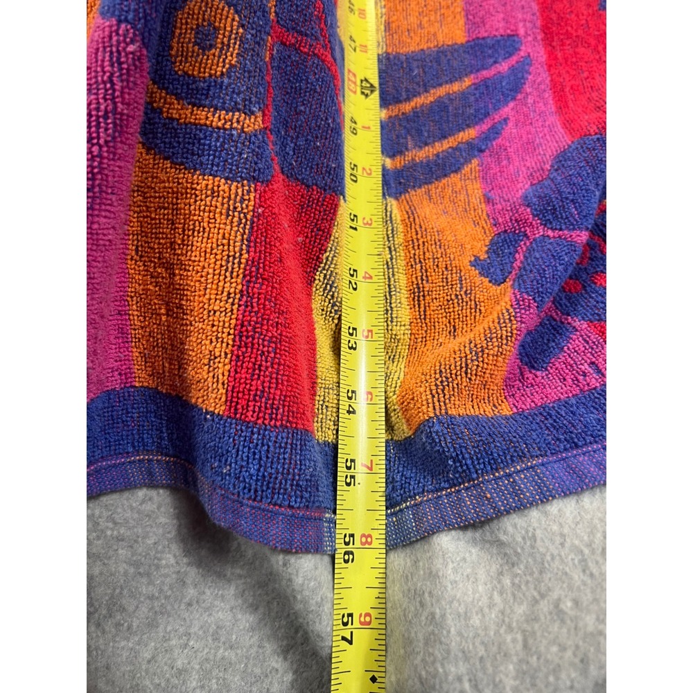 Summer Sun & Fun Toucan Beach Towel VTG 90s y2k Cotton Nostalgia Retro Colorful - Picture 7 of 7